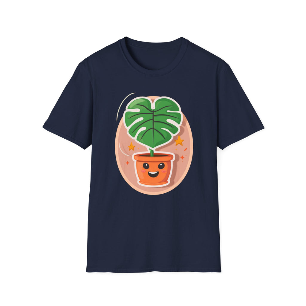 Happy Monstera One Leaf T-Shirt