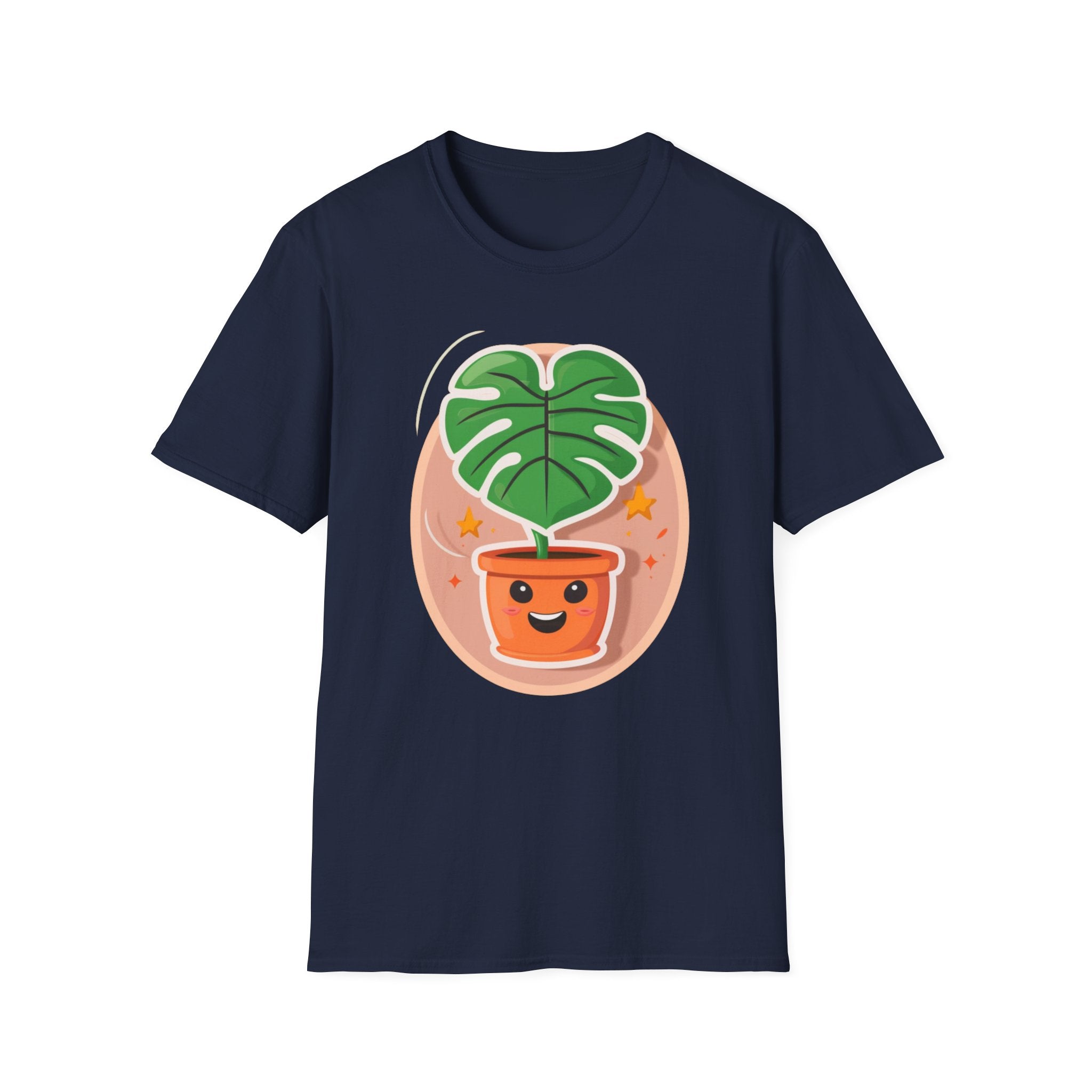 Happy Monstera One Leaf T-Shirt