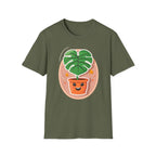 Happy Monstera One Leaf T-Shirt