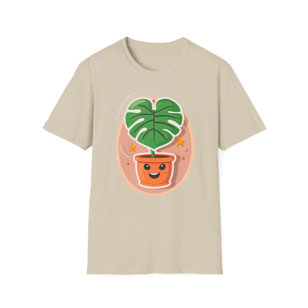 Happy Monstera One Leaf T-Shirt