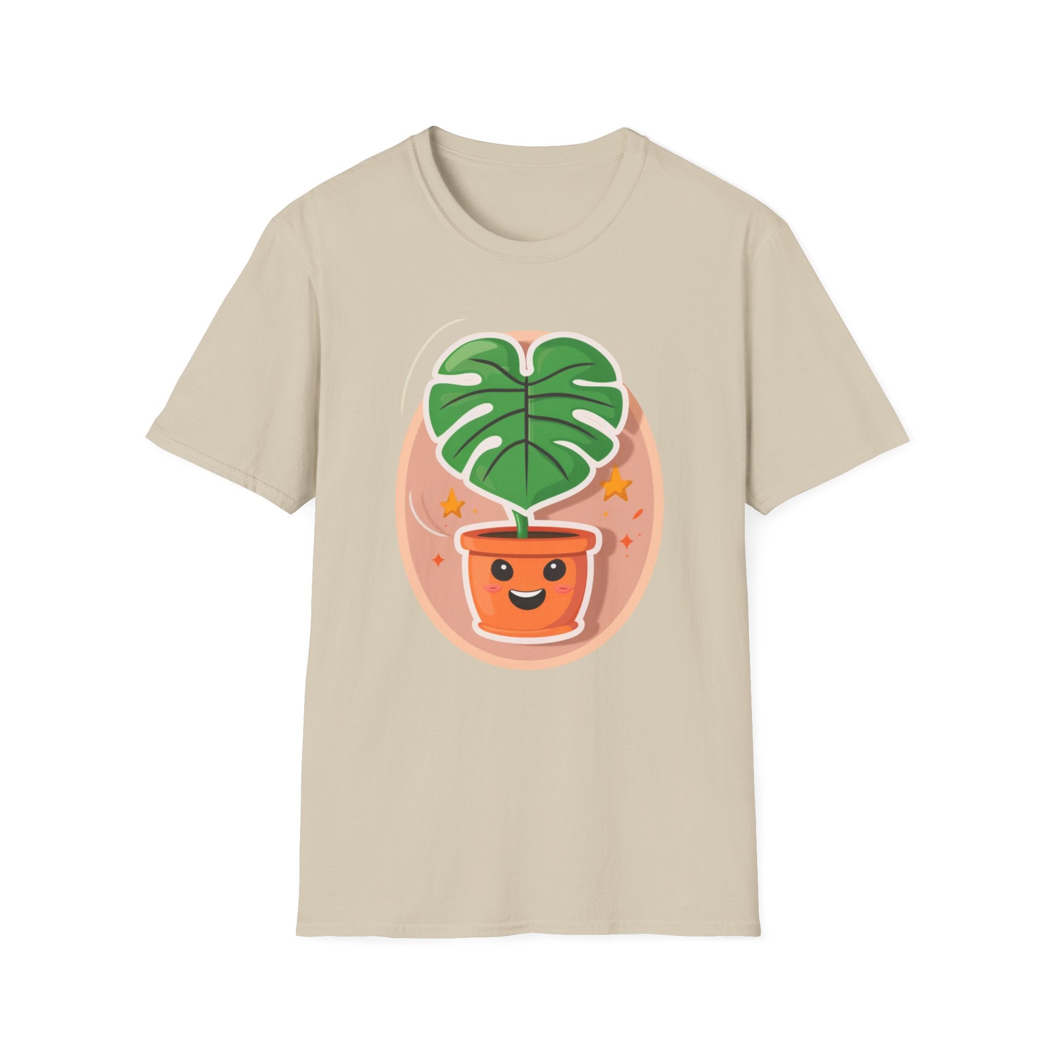 Happy Monstera One Leaf T-Shirt