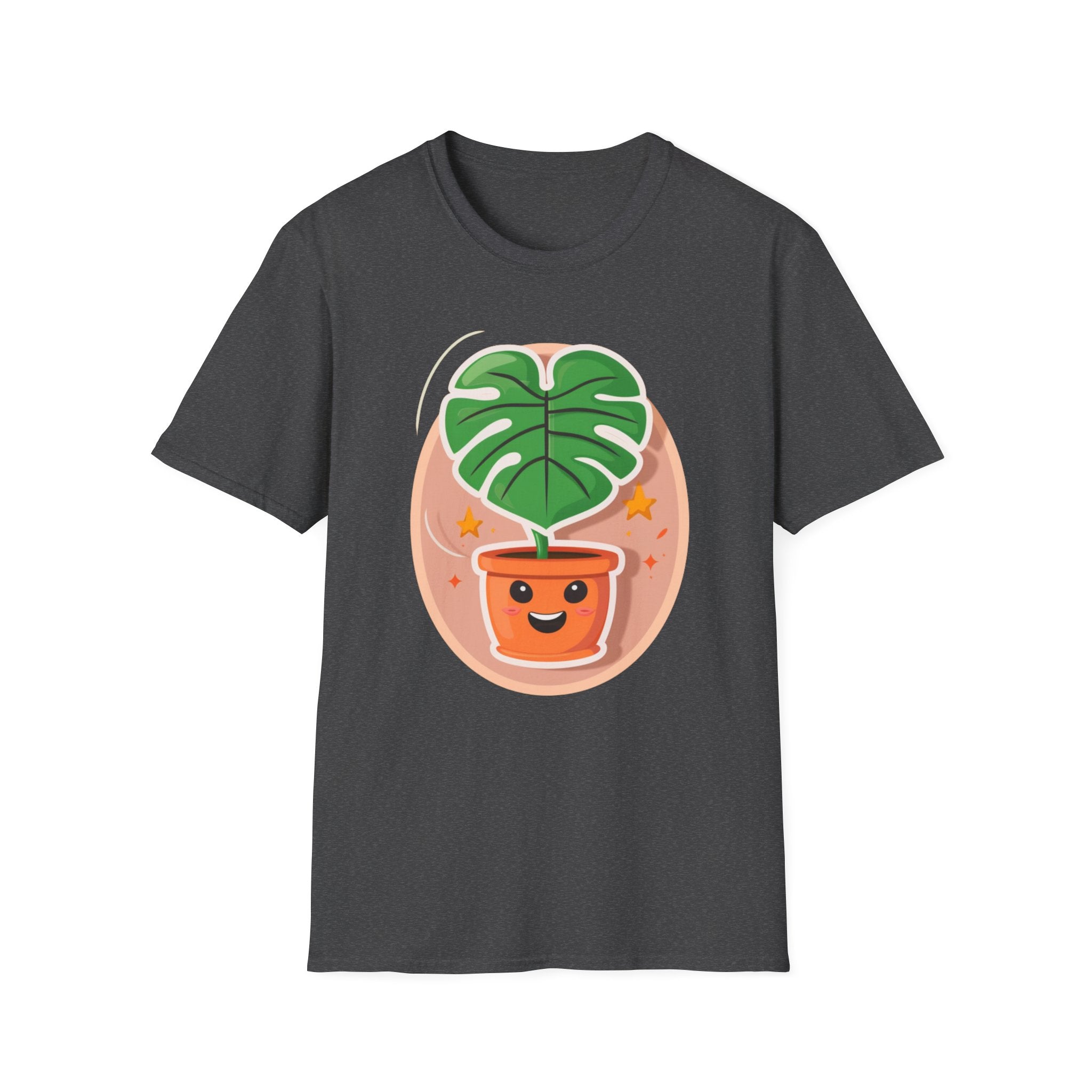 Happy Monstera One Leaf T-Shirt