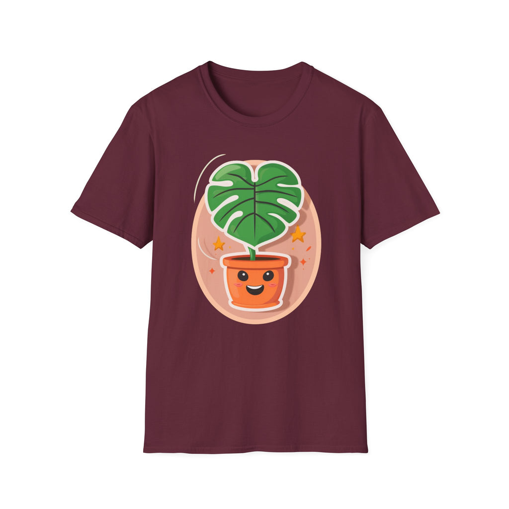 Happy Monstera One Leaf T-Shirt