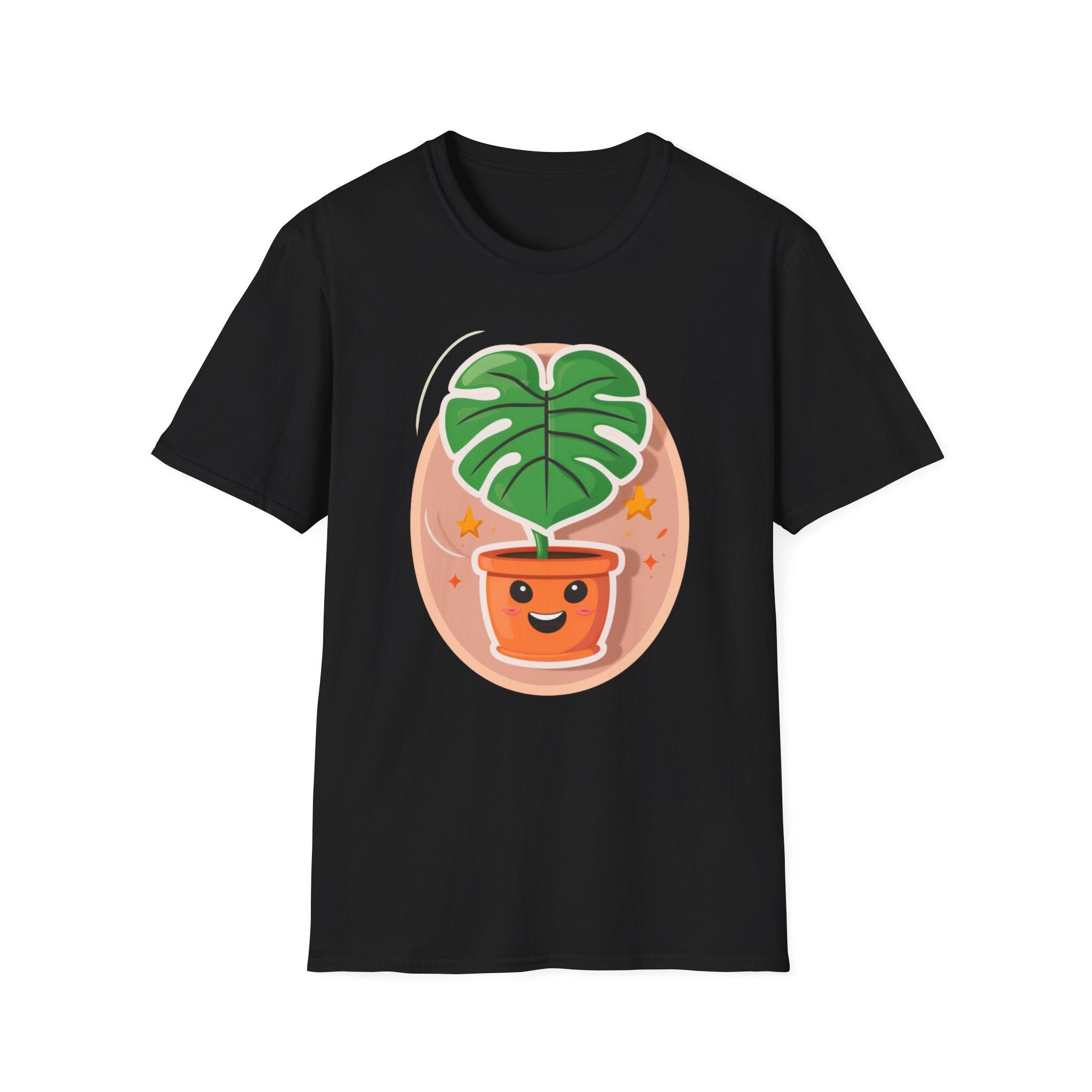 Happy Monstera One Leaf T-Shirt