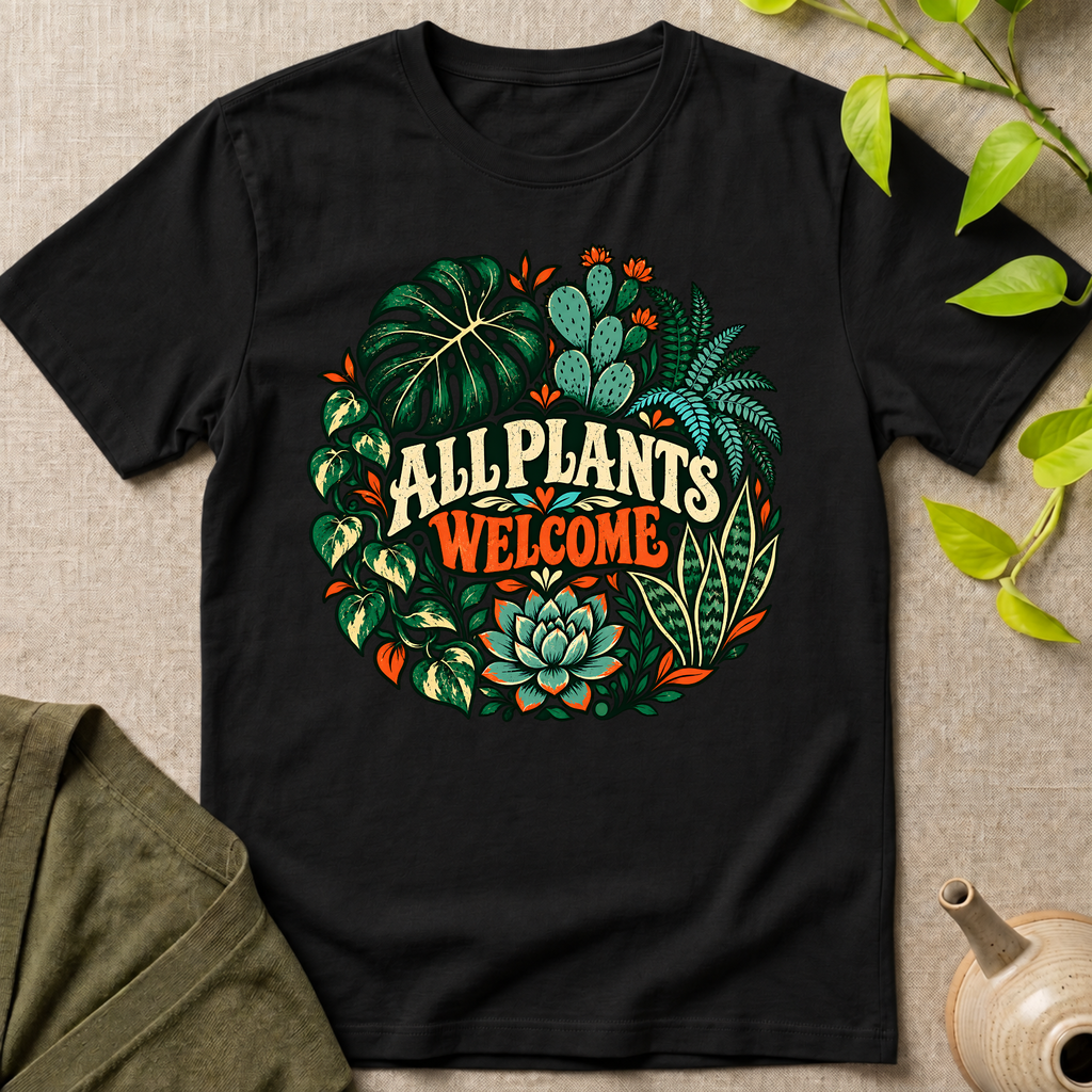 All Plants Welcome T-Shirt