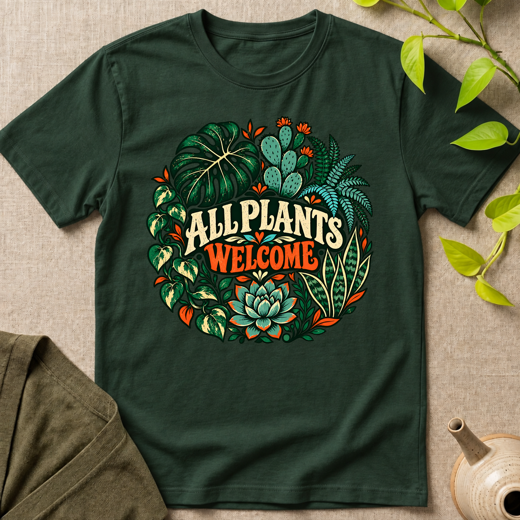 All Plants Welcome T-Shirt