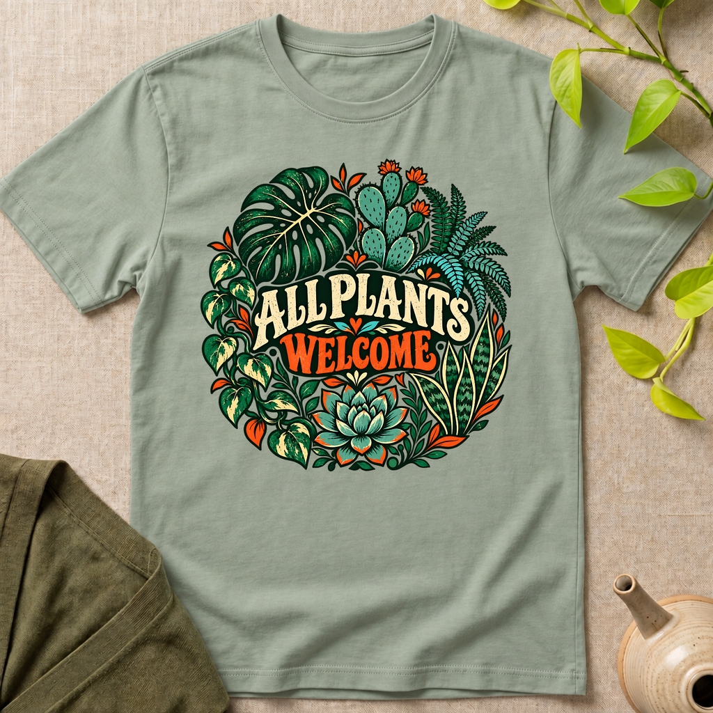 All Plants Welcome T-Shirt