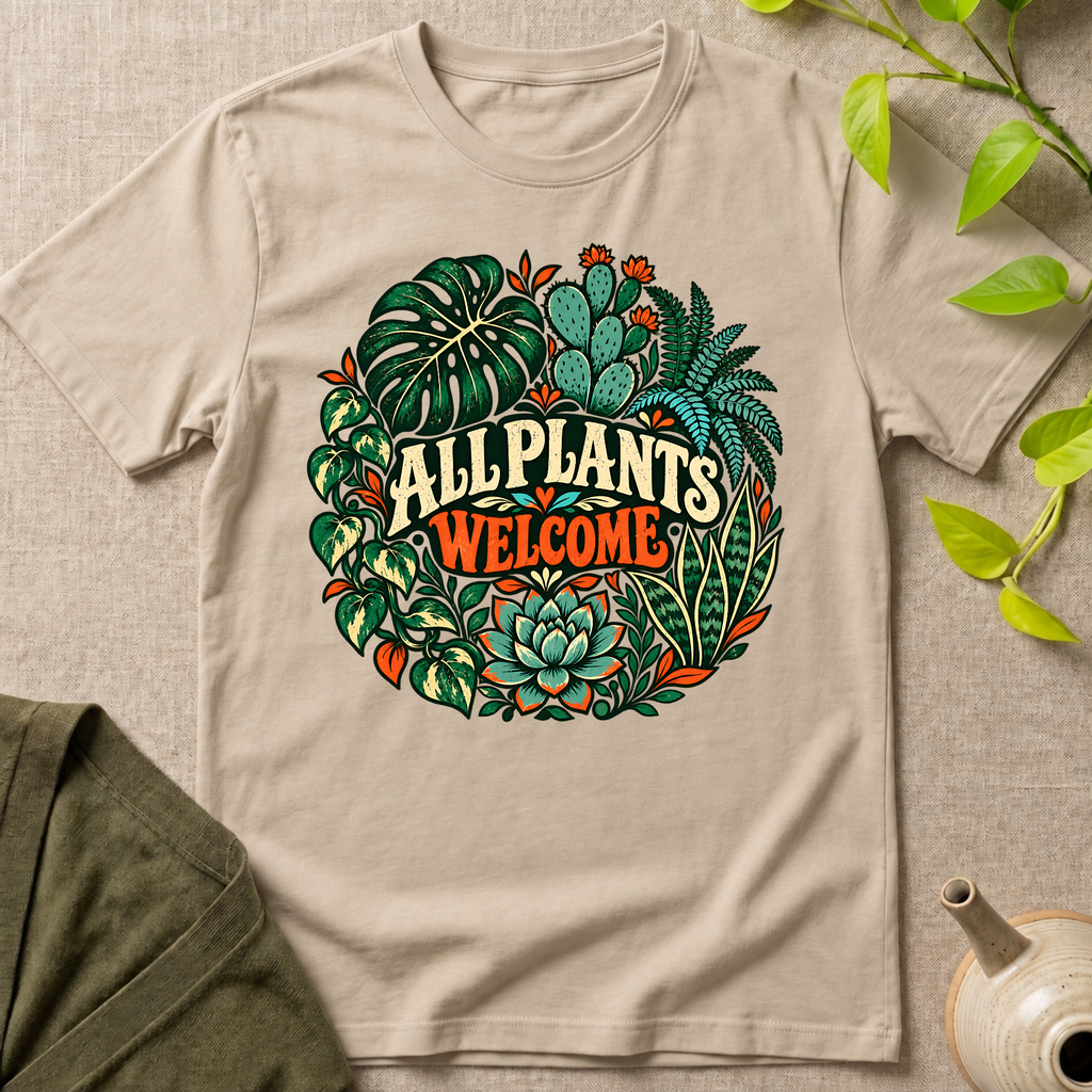 All Plants Welcome T-Shirt