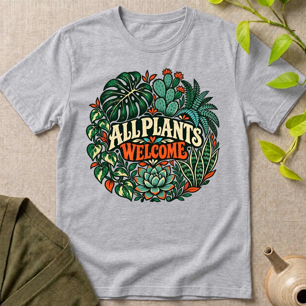 All Plants Welcome T-Shirt