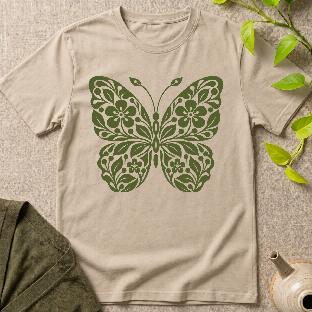 Botanical Butterfly T-Shirt