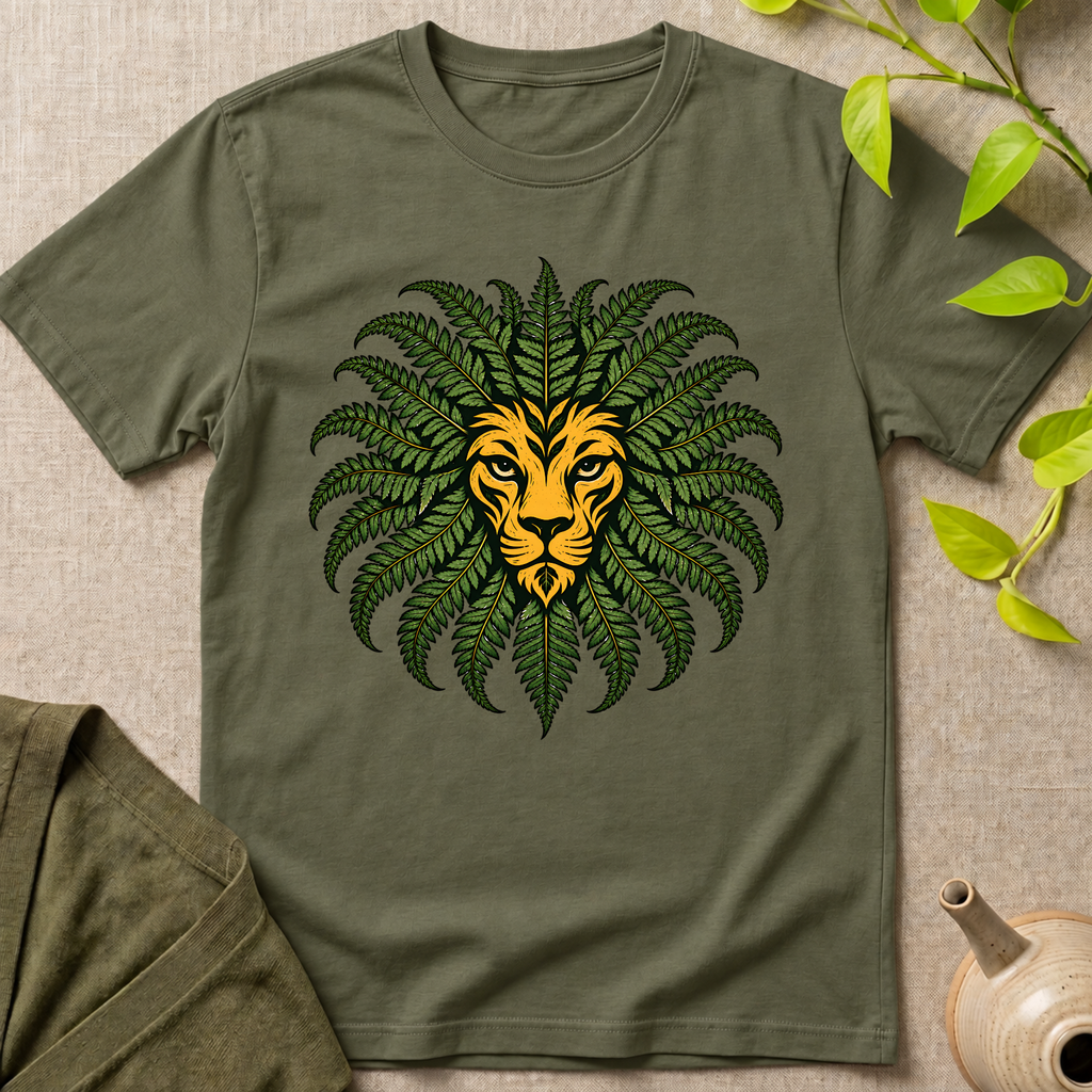 Botanical Fern Lion T-Shirt