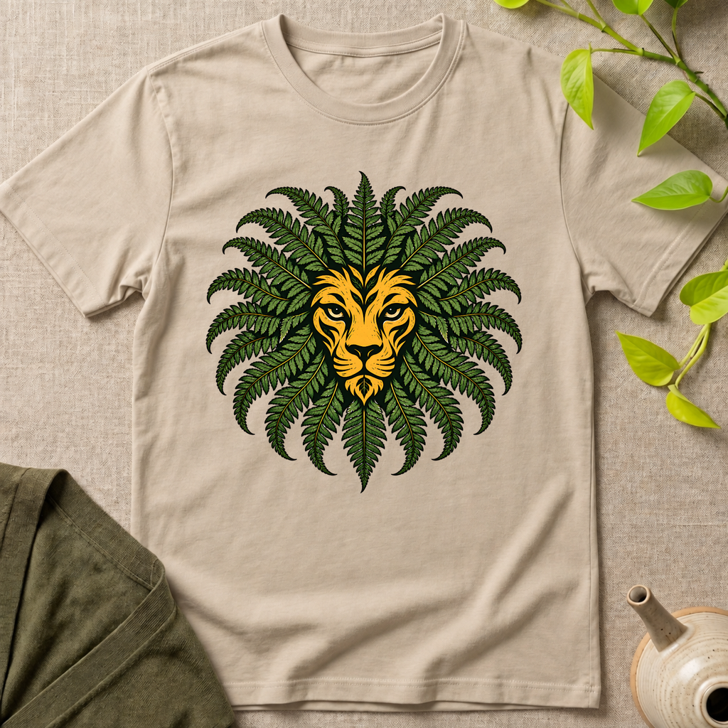 Botanical Fern Lion T-Shirt