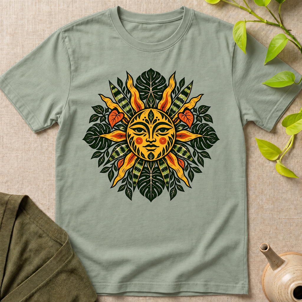 Botanical Sun Mandala T-Shirt