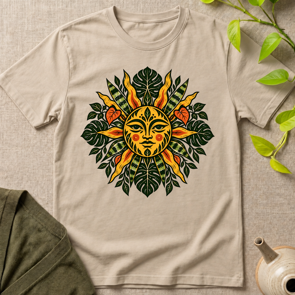 Botanical Sun Mandala T-Shirt