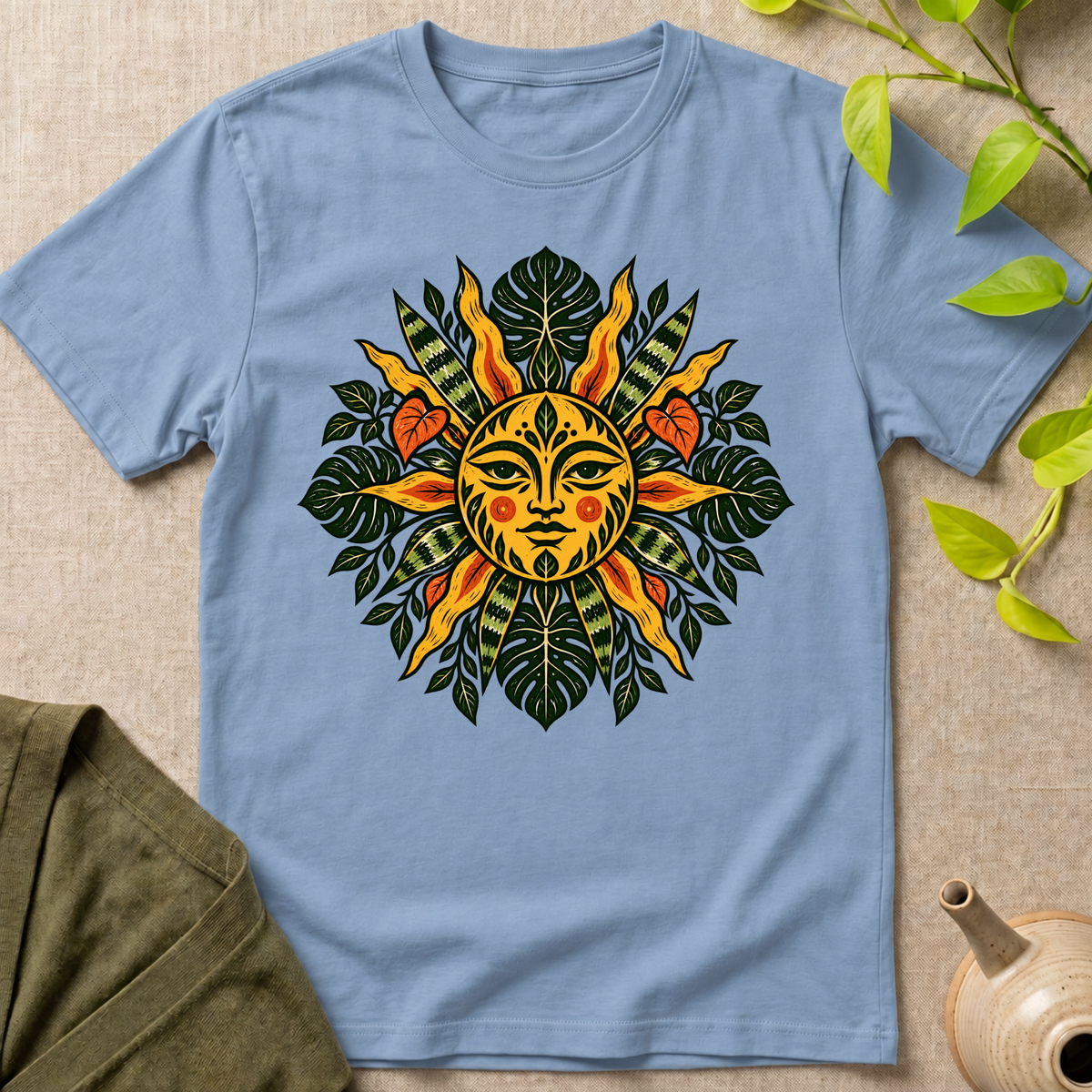 Botanical Sun Mandala T-Shirt
