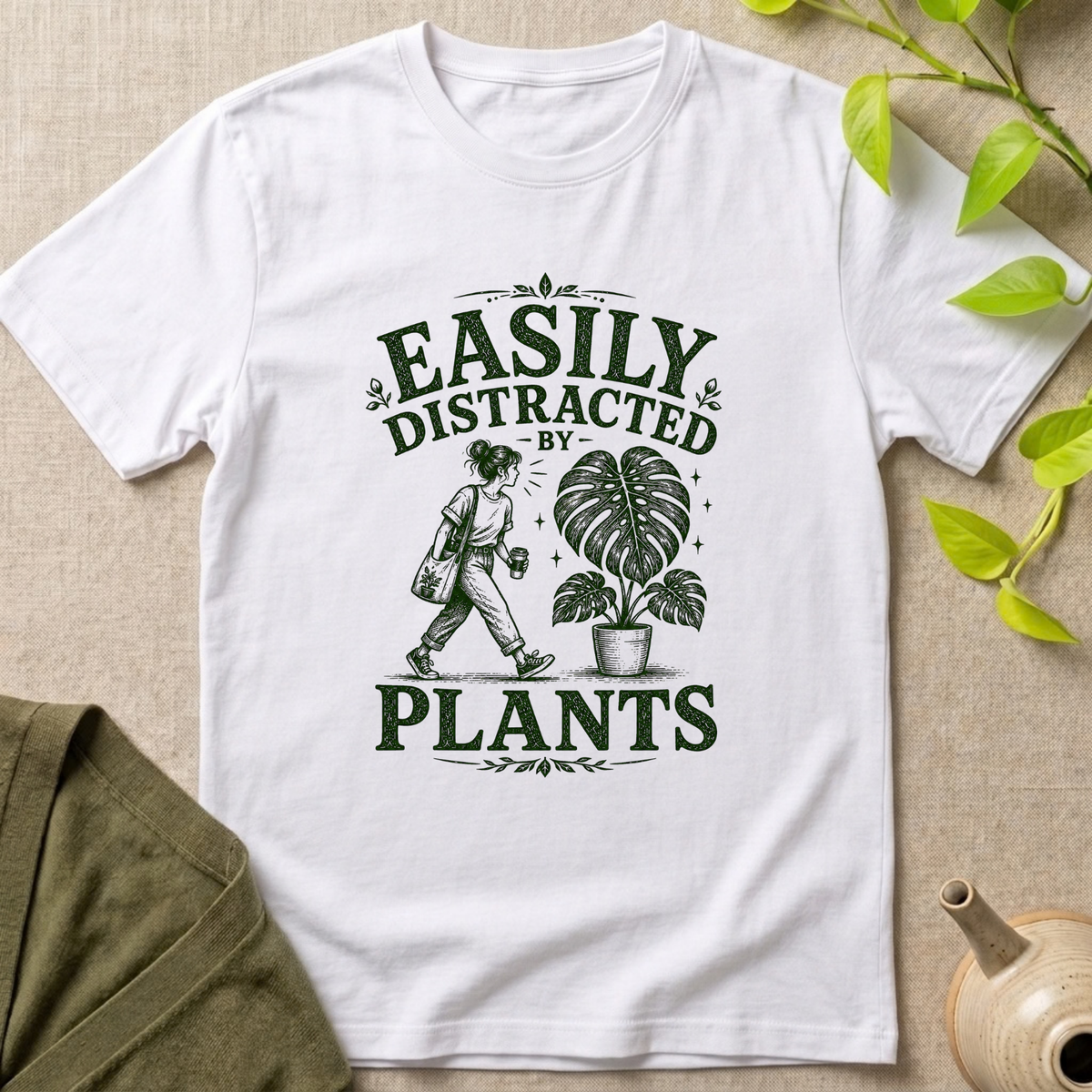 Easily Distracted By Plants T-Shirt