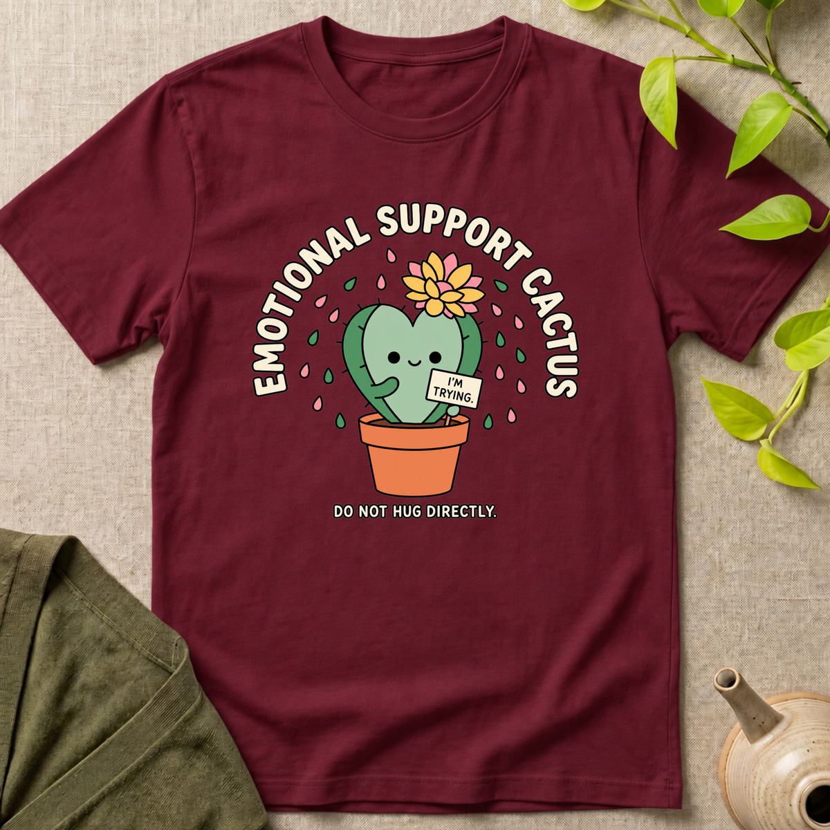 Emotional Support Cactus T-Shirt