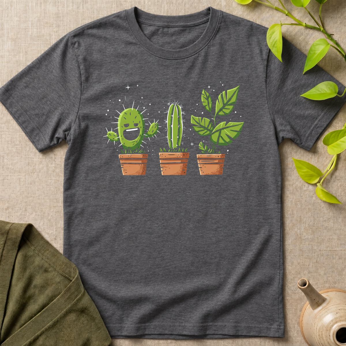 Happy Little Plant Trio T-Shirt