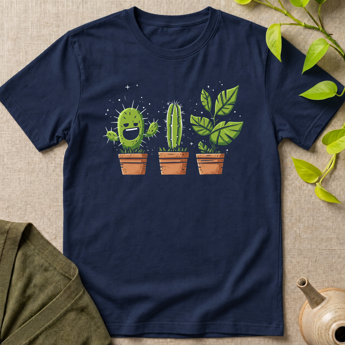 Happy Little Plant Trio T-Shirt