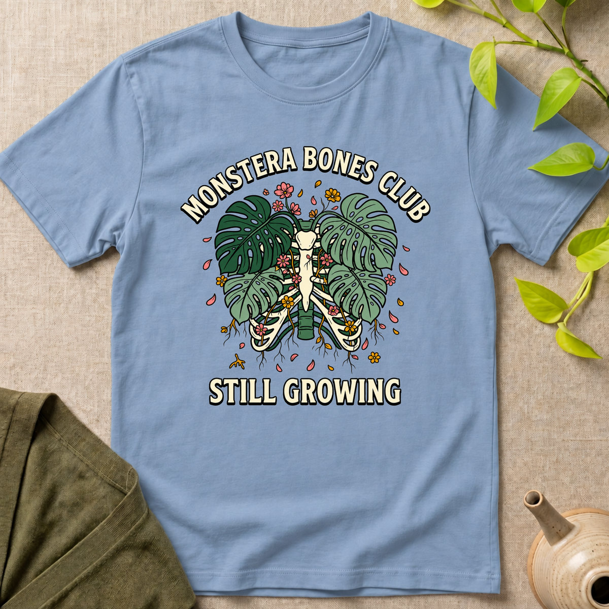 Monstera Bones Club T-Shirt