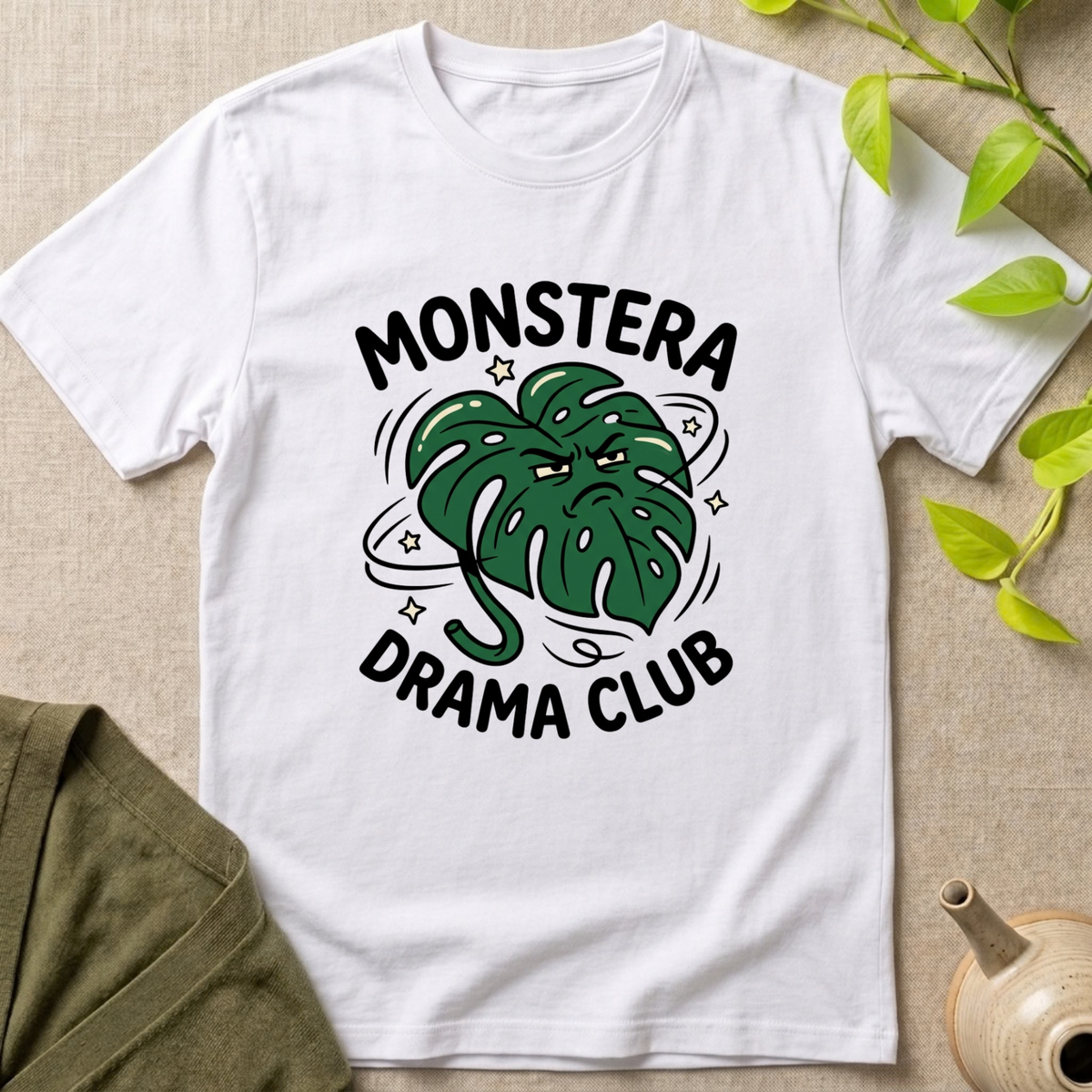 Monstera Drama Club T-Shirt
