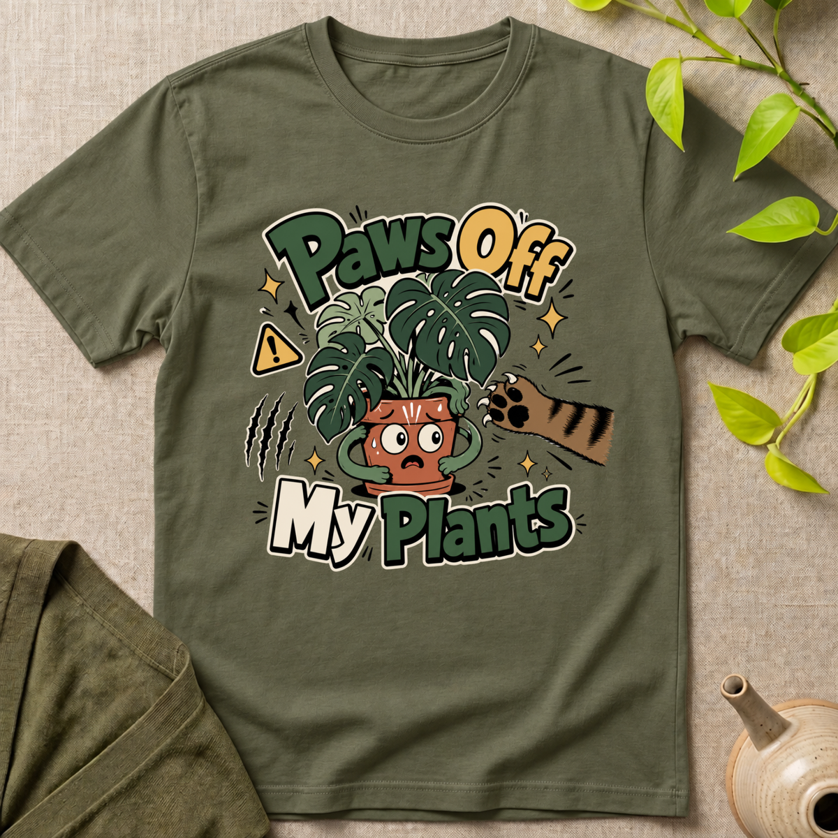 Paws Off My Plants T-Shirt