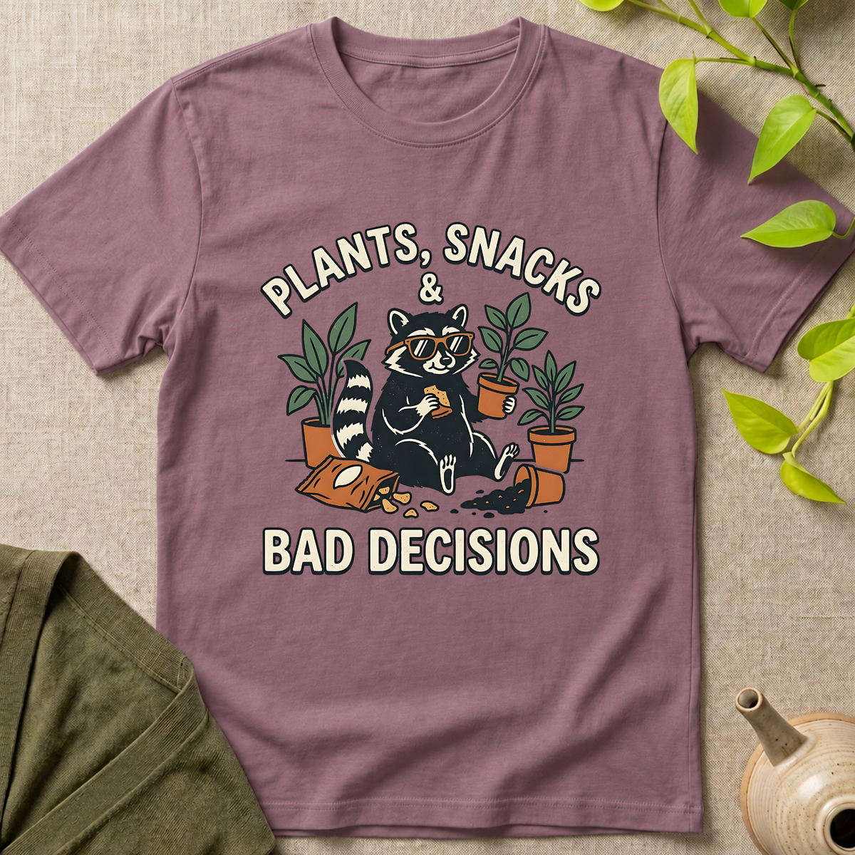 Plant Snacks Bad Decisions T-Shirt