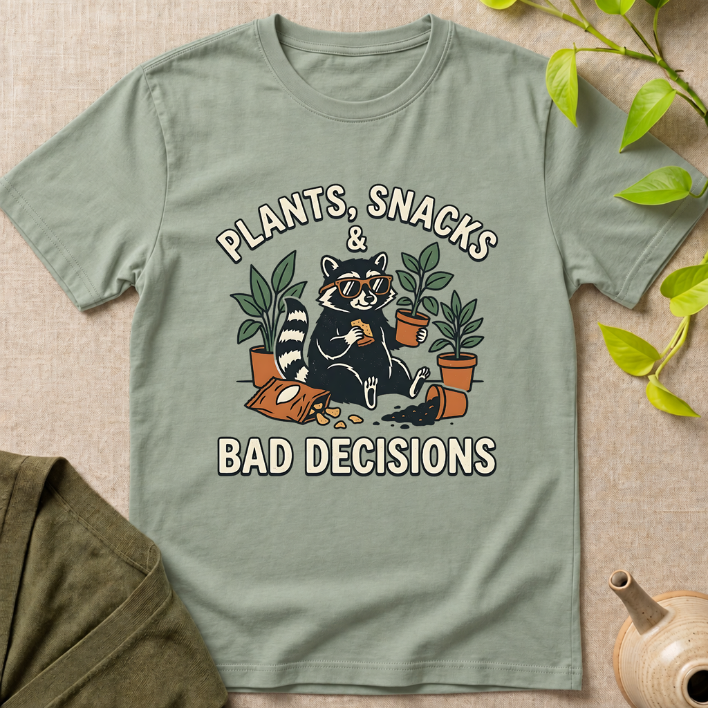 Plant Snacks Bad Decisions T-Shirt