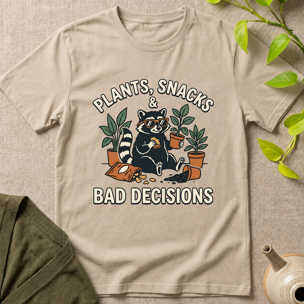 Plant Snacks Bad Decisions T-Shirt