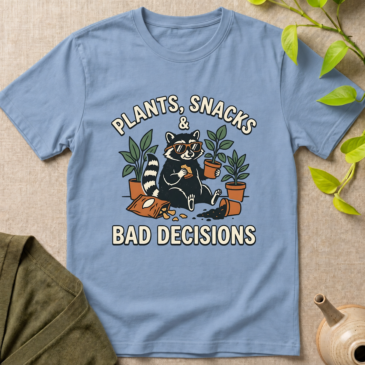 Plant Snacks Bad Decisions T-Shirt