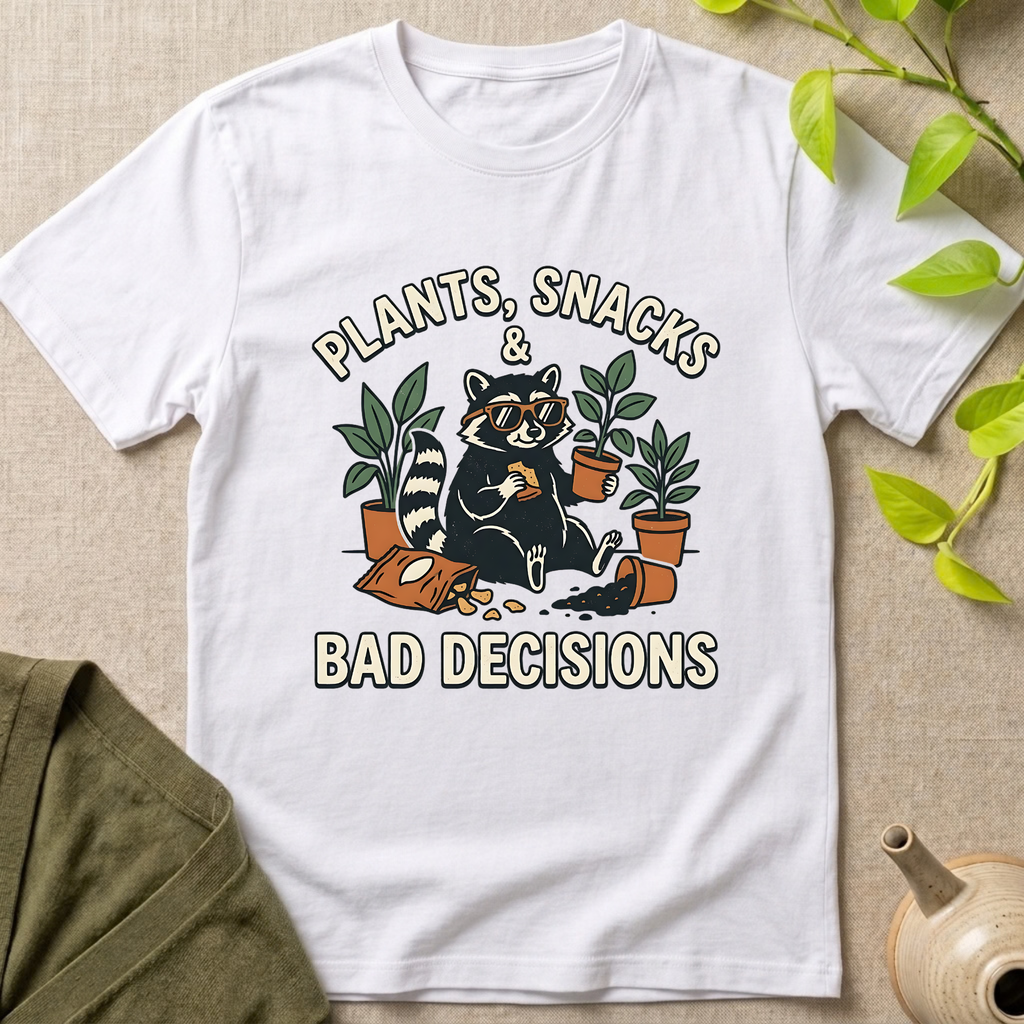 Plant Snacks Bad Decisions T-Shirt
