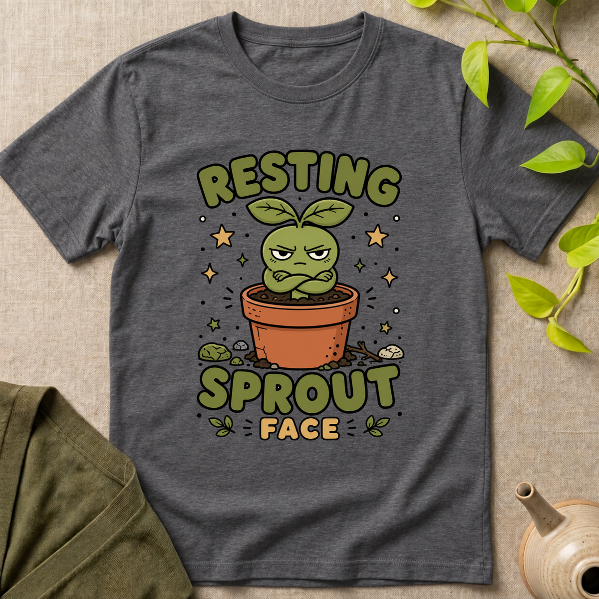 Resting Sprout Face  T-Shirt