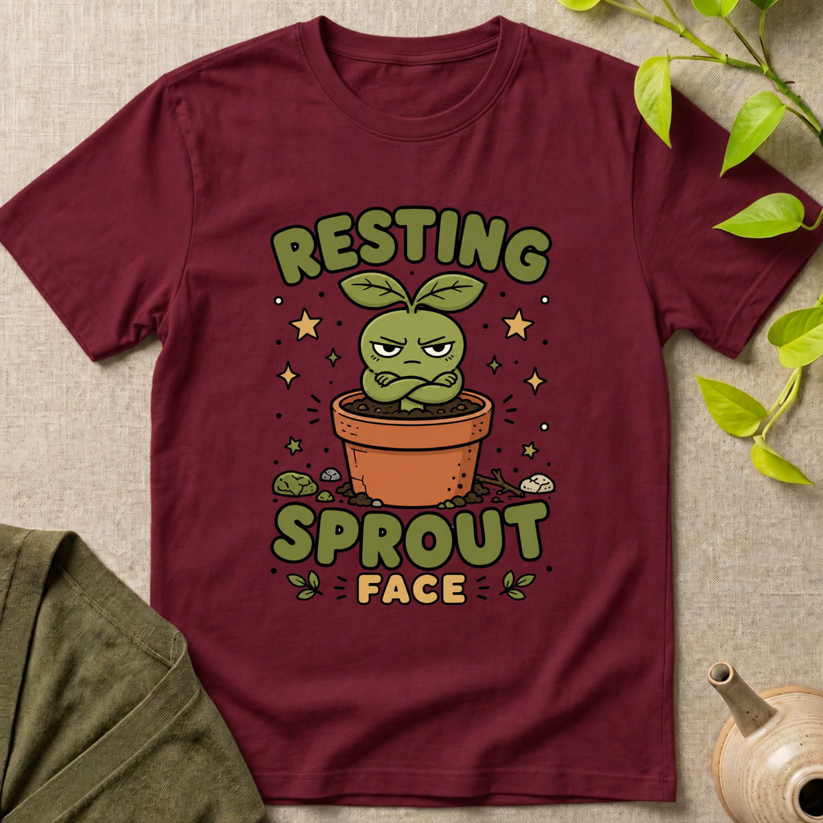 Resting Sprout Face  T-Shirt
