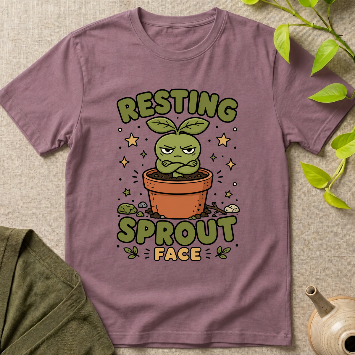 Resting Sprout Face  T-Shirt