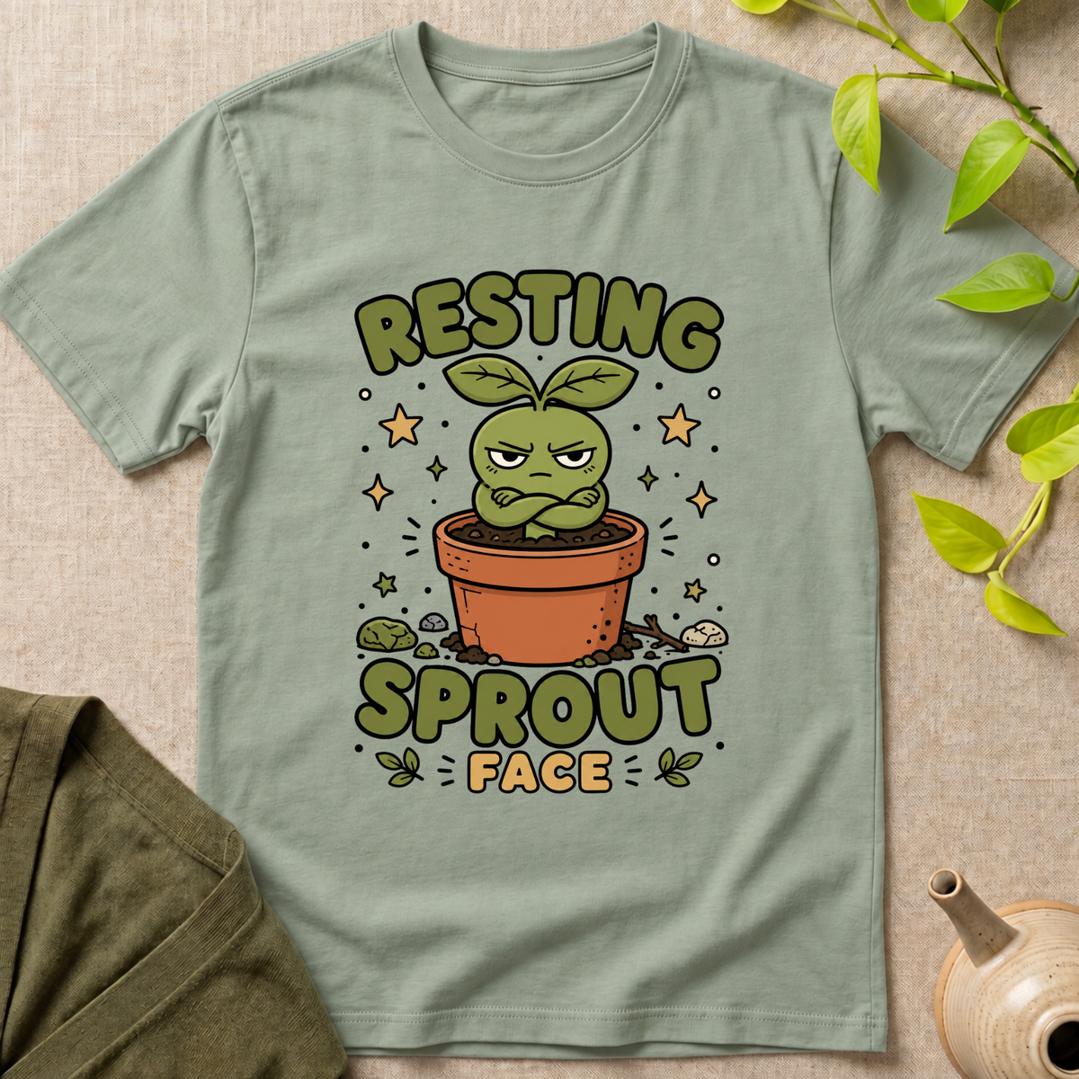 Resting Sprout Face  T-Shirt