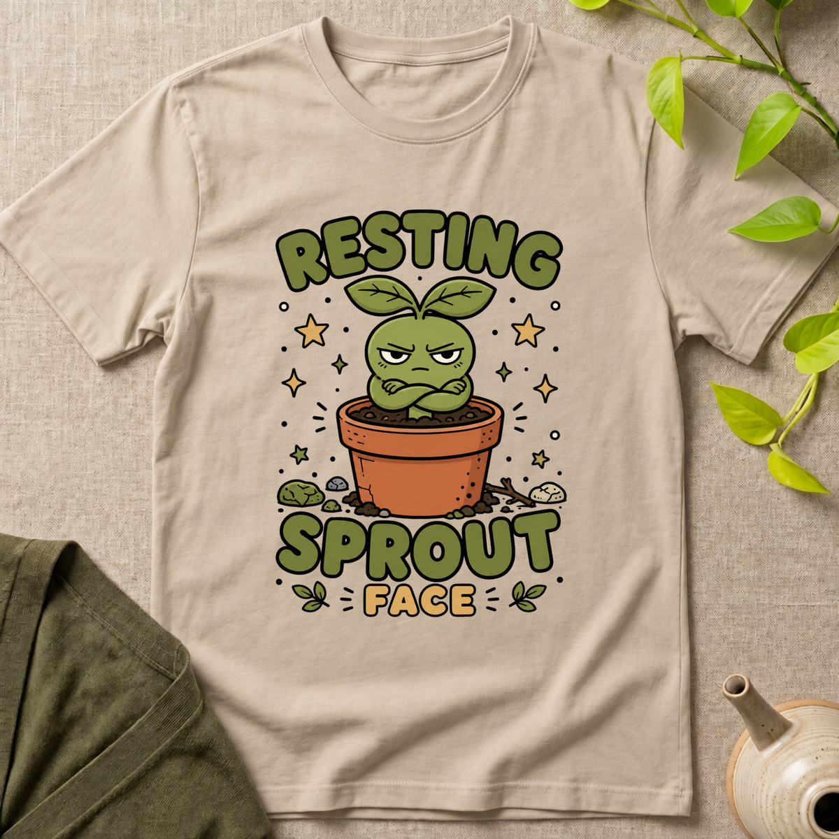 Resting Sprout Face  T-Shirt