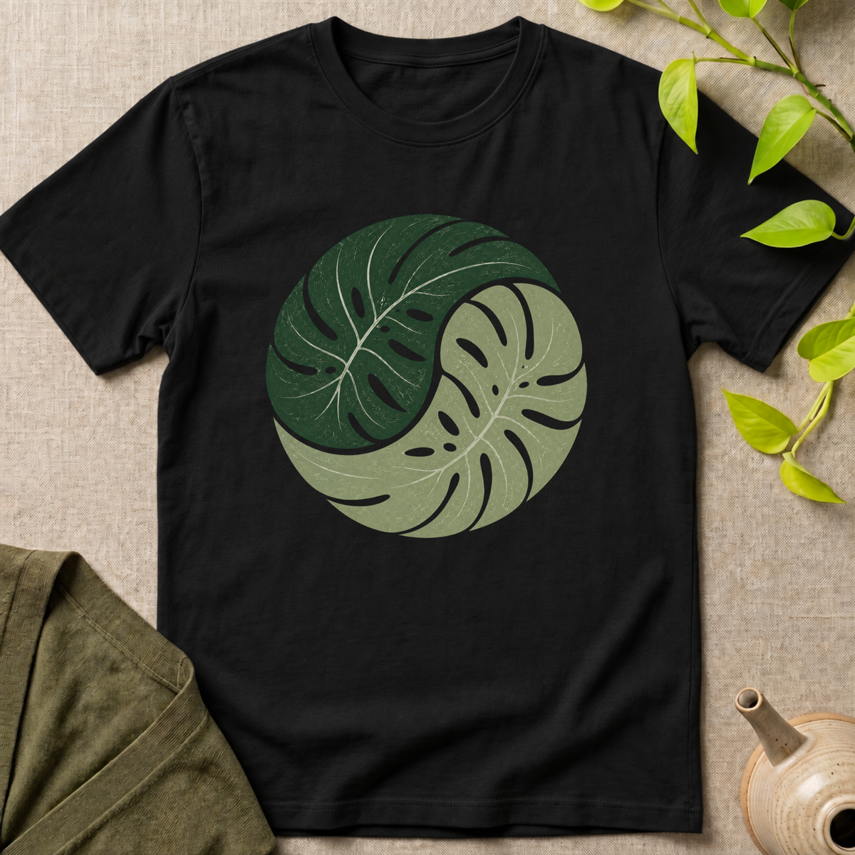Yin Yang Leaf T-Shirt