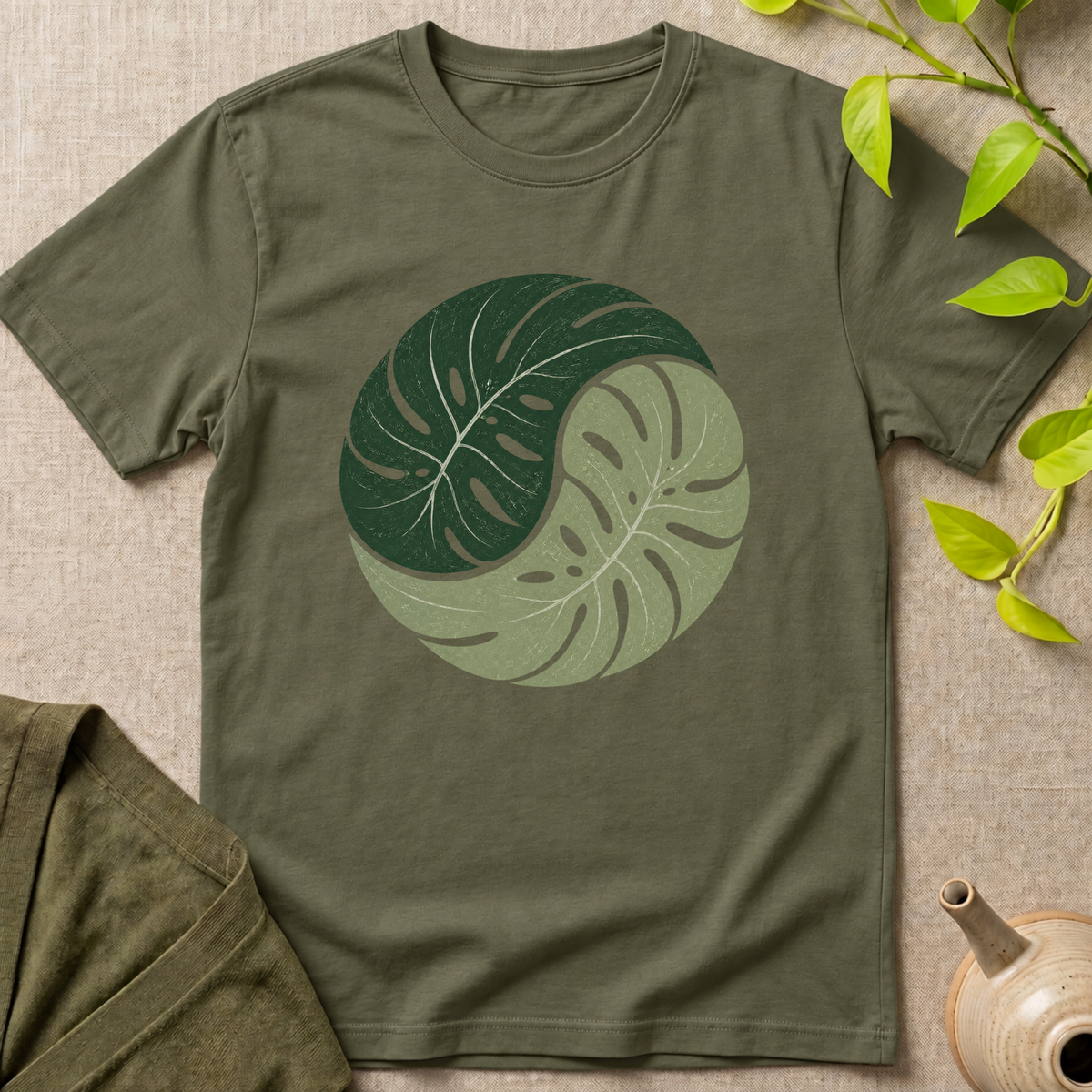 Yin Yang Leaf T-Shirt