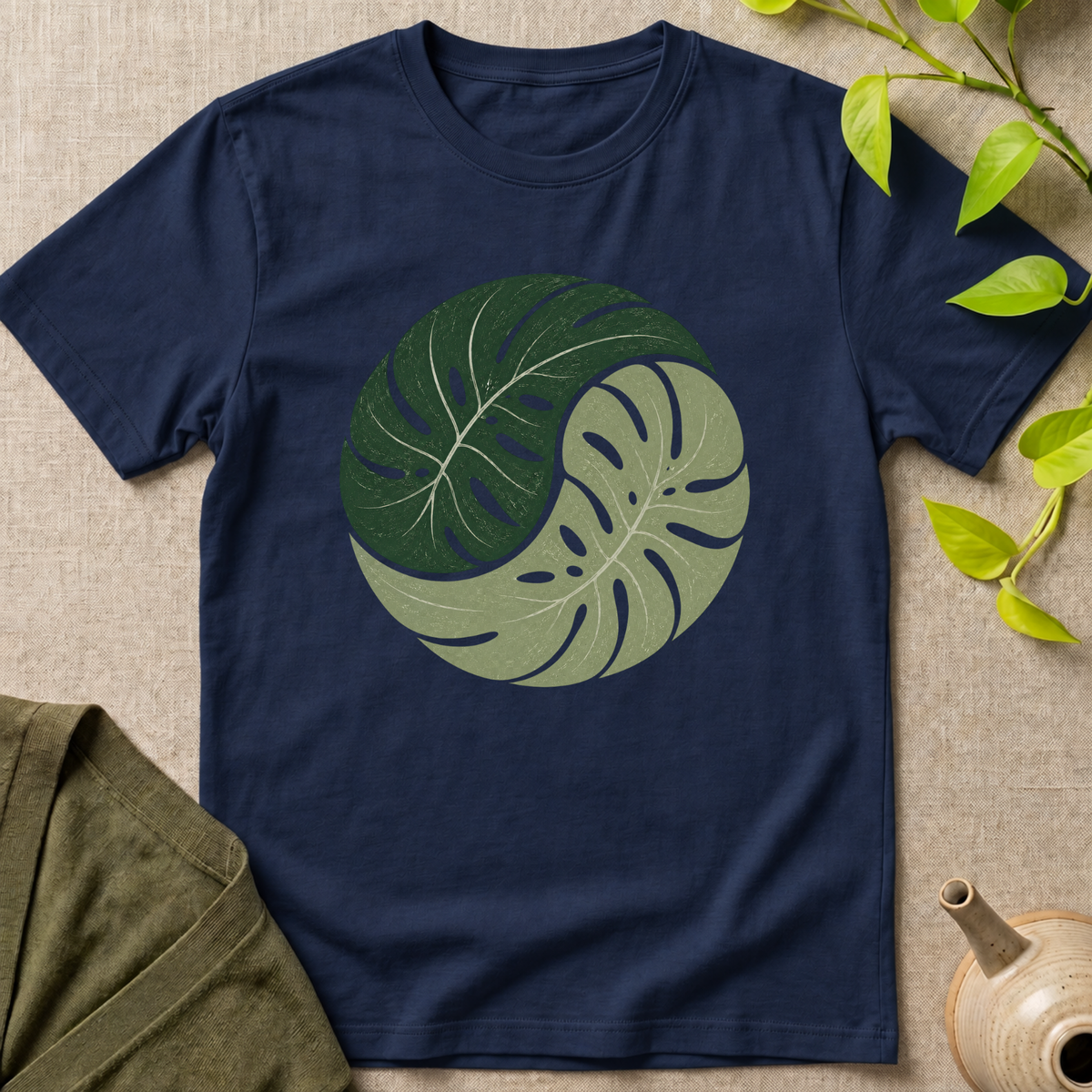 Yin Yang Leaf T-Shirt