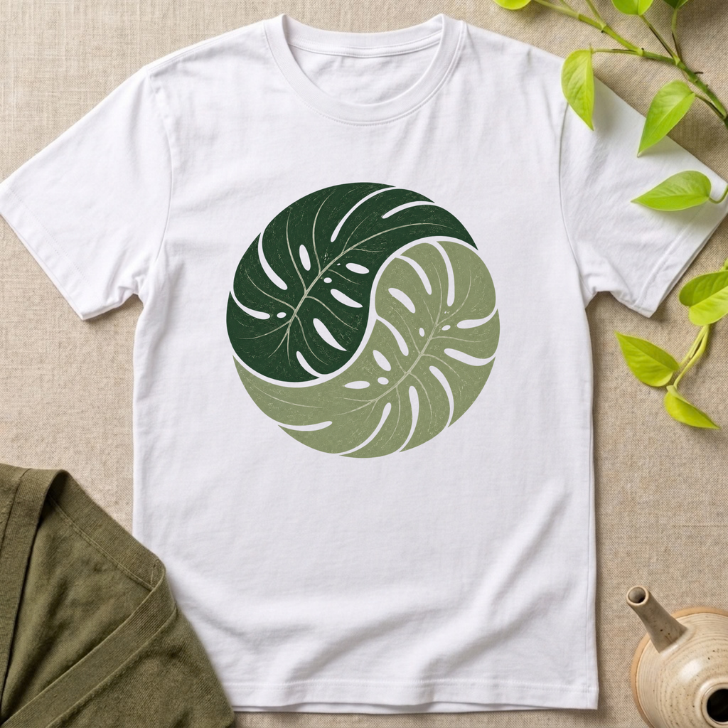 Yin Yang Leaf T-Shirt
